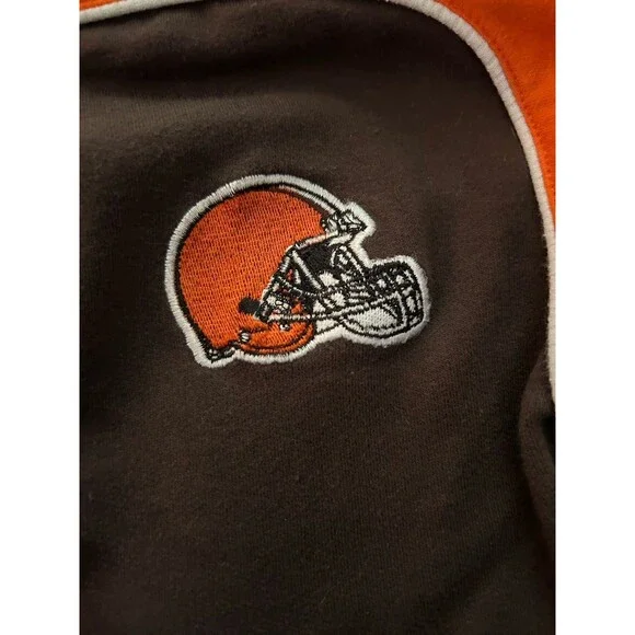 Cleveland Browns NFL Romper / Coverall — Brown & Orange Vintage 24 Months - Picture 5 of 10